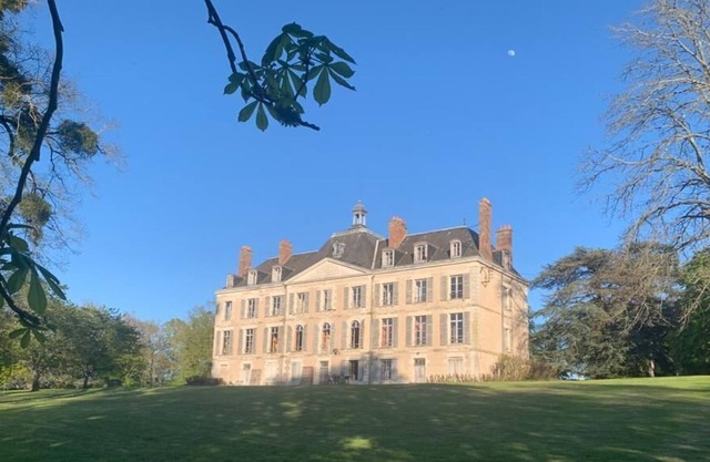 Castle for 2-20 guests at the Loire with pool & Parc