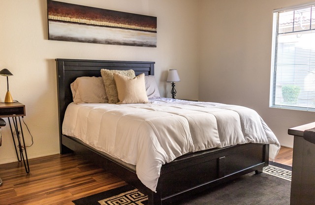 Central location, cozy, quiet, gated. Your home base to explore!