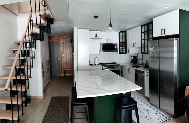 Centrally located family-sized condo.