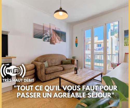 CENTRE VILLE-SUPERBE APPARTEMENT DE 50 M2 - COSY AVEC TERRASSE -Wifi