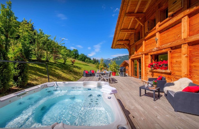 Chalet Le Kitz - unique holiday for 12 peaceful setting, spa - OVO Network