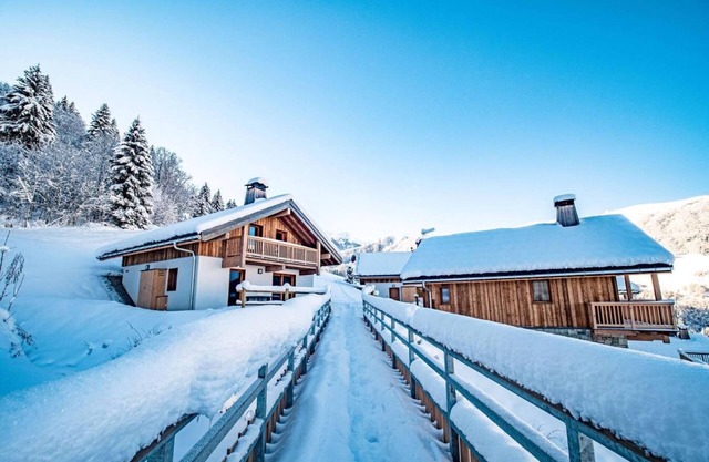 Chalet, Ground floor, view mountain, terrace, balcony, fireplace or stove, tv, ski locker, 76m²