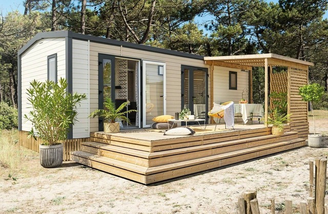 Chambon Gorges Campsite* - Mobile home Loggia Premium 3 rooms 4 people Air-conditioned