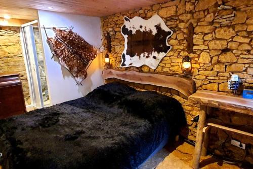 Chambre rupestre indépendante dans gite du XVIII