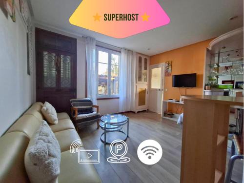 Chambre Villa Virginie Confort, Cuisine équipée, WiFi Parking jardin, Idéal couple, famille ou télétravail, Accès rapide Paris, Aéroport d'Orly