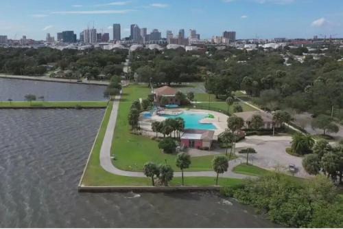 Channel Side,Down Town Tampa ,Ybor Palmetto Beach with pickle ball court