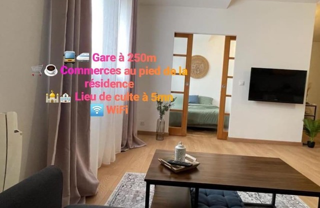 Charmant appartement plein centre 250m de la gare 30mn de Paris