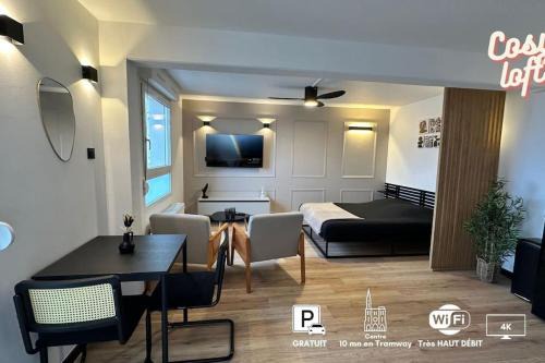 Charmant Studio Neuf, Hypercentre, Parking, Balcon