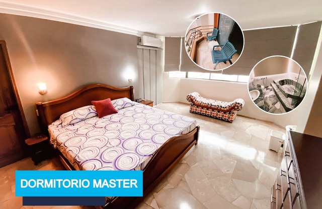 Charming 3-bedroom with own bathroom apartment with WiFi, AC in enchanting Manta