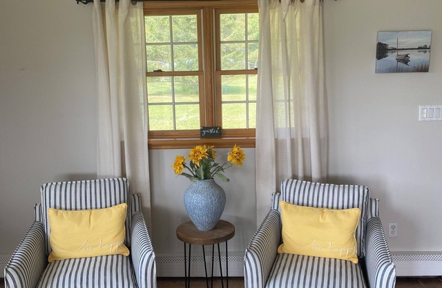Charming Country Home sits on a 3-acre property in Bucolic Orient.