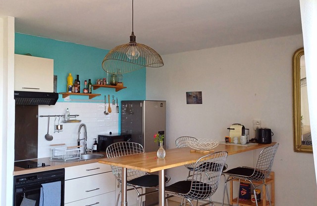 Charming studio with south-facing terrace and view