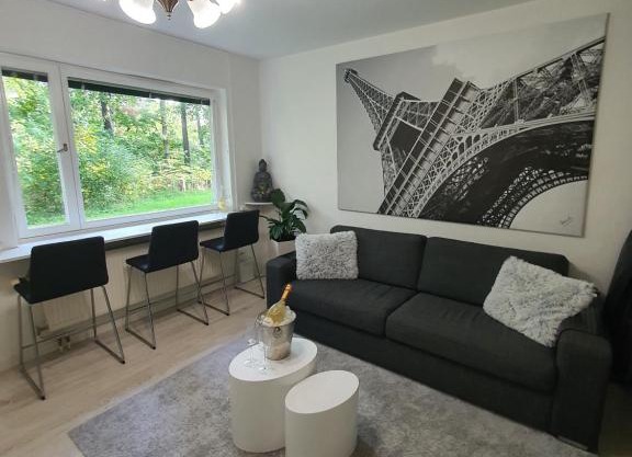 Close to the metro and the beach! with a view of the Scandinavian forest