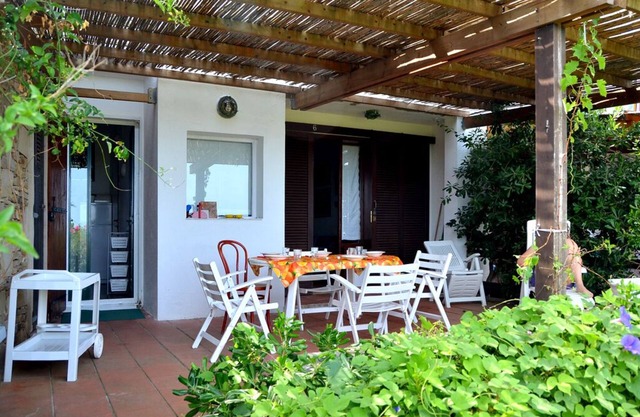 comfortable accommodation with the beach below the house