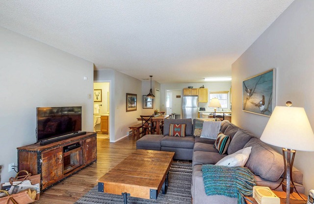 Comfortable Big Sky condo with deck, W/D & WiFi - across the street from lift