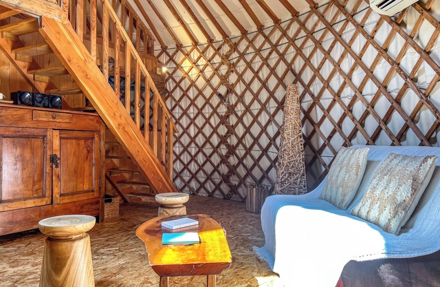 Contemporary Cantal family yurt for up to 6 people