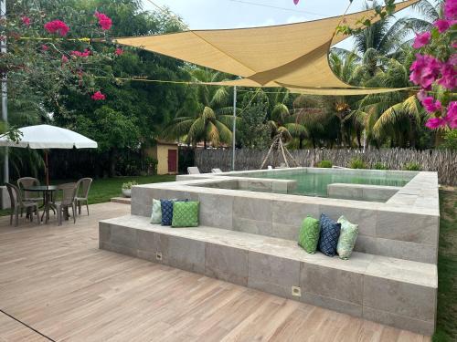 Costa azul para 15 personas con barbacoa y piscina