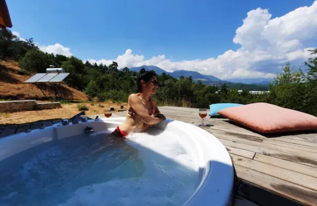 Cosy stone house with mountain view in Olympos