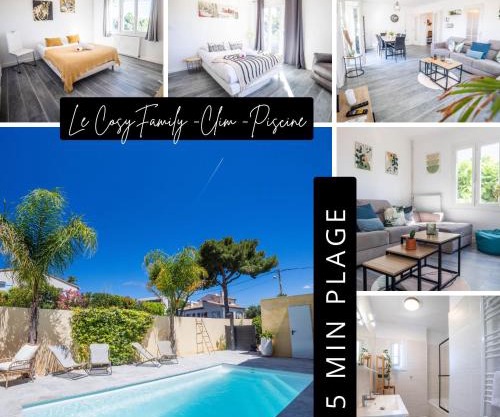 COSYFAMILY 1er étage Piscine -WIFI- NEUF-FAMILLE -15MIN PLAGE - TOP PROS SERVICESConciergerie