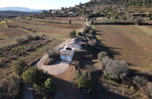 Country villa amidst vineyards