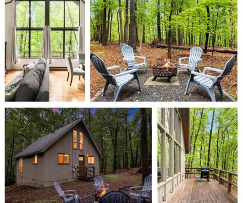 Cozy A-Frame w Fireplace Fire Pit Grill & WiFi