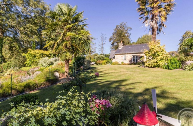 Cozy Cottage with Garden, Terrace, and Pond near Villedieu-les-Poêles