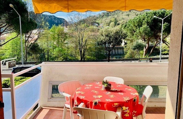 Cozy F2 Apartment with Terrace, Parking, and WiFi – 3 Sleeps, Near Thermal Baths and City Center