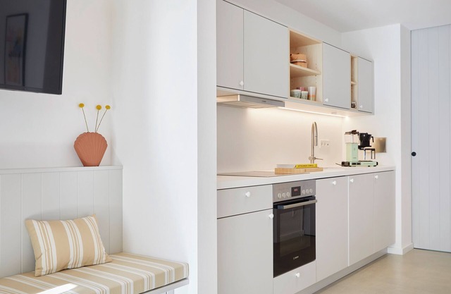 Cozy modern holiday apartment in Scandinavian style.