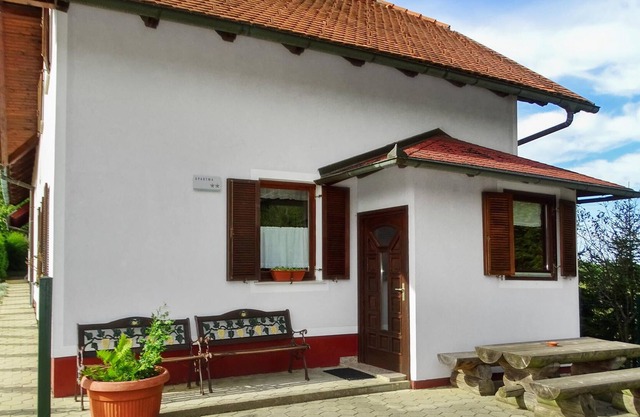Cozy rural house overlooking the green hills.