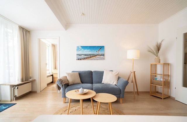 Cozy sea view apartment for four people in Pelzerhaken on the Baltic Sea