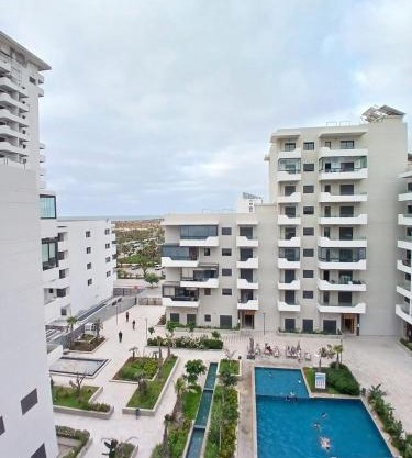 Cozy Studio Vue sur Piscine à Ocean Park Zenata City Eco