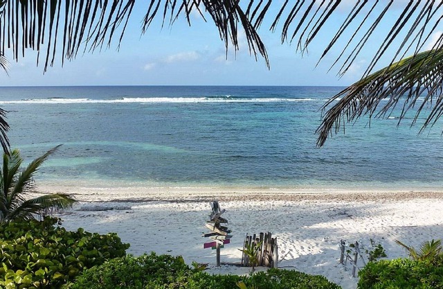 Cozy White Sand Ocean Front. Snorklers paradise! Quiet and Natural Location.
