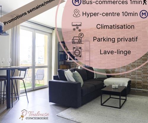 Délicieuse Parenthèse - Clim - Terrasse - Parking