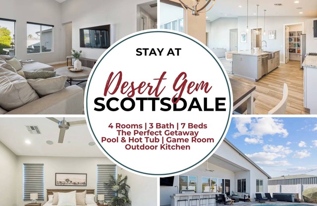 Desert Gem: Stylish Scottsdale Escape Pool & Spa