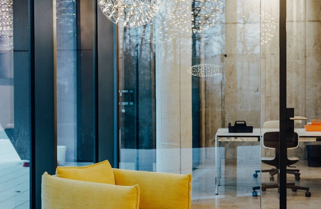 Design Serviced Apartment in Darmstadt, Langzeit, Dachterrasse, Lounge, Wlan