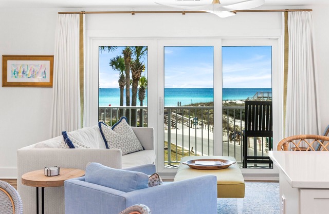 Designer Condo with Gulf Views, Heated Community Pool, and 1.5 Blocks to Beach
