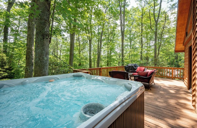 Dog Friendly Forest Retreat w/Hot Tub & Lake Access