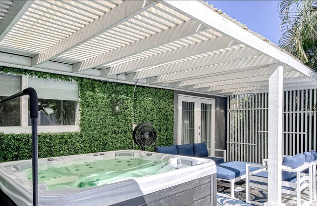 Dog-friendly getaway near everything with private pool, rain shower & central AC