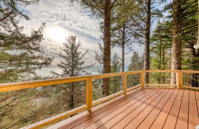 Dog-friendly house near the beach with ocean views, wood stove, & telescope