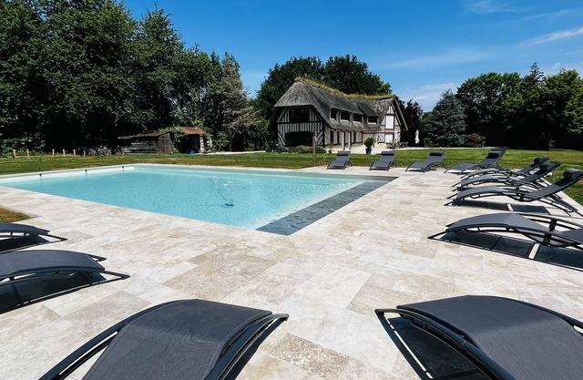 Domaine de la Poterie in Tourgeville Renovated in 2022 with heated swimming pool and tennis courts