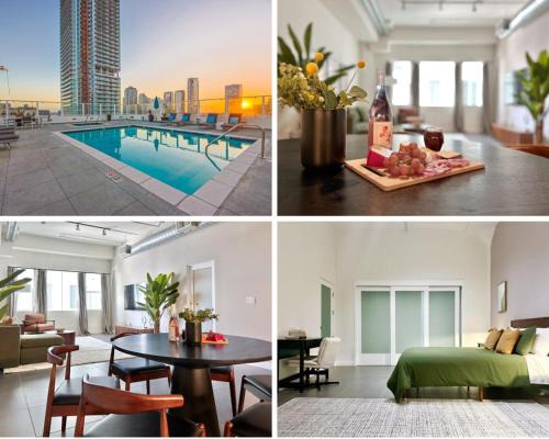 DTLA 2BR Loft with Hot Tub & Rooftop Pool!