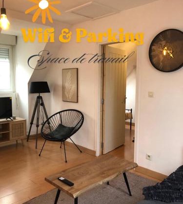 Duplex lumineux avec parking et Wi-Fi offert