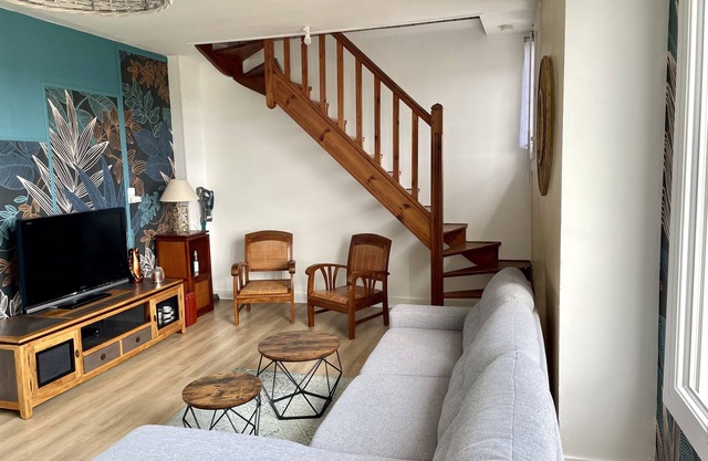 Duplex vue Mer à 2min de la Plage