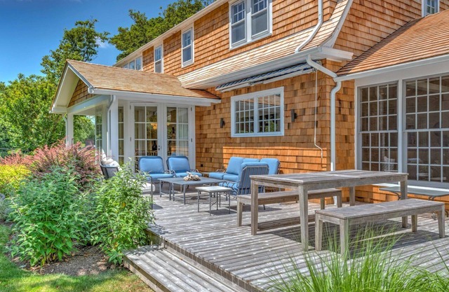 East Hampton Classic Shingle Style, South of the Highway with Heated Gunite.