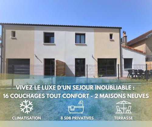 Evasion urbaine, 1 ou 2 villas, 4 à 8 chambres