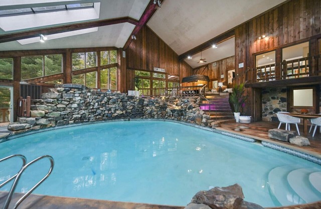 Events Welcome! Exclusive 65-Acre Gated Estate w/Indoor Pool & Private Lake