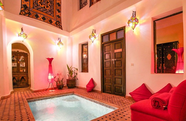 Exclusive English-owned holiday rental riad with heated courtyard plunge pool