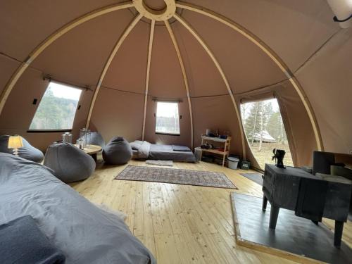 Family Glamping in a Forest