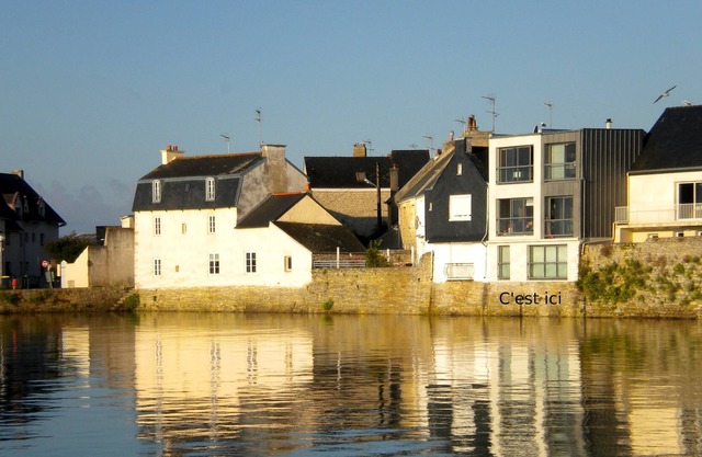 Feet in the water to the rhythm of the tides, "the house-boat" for children