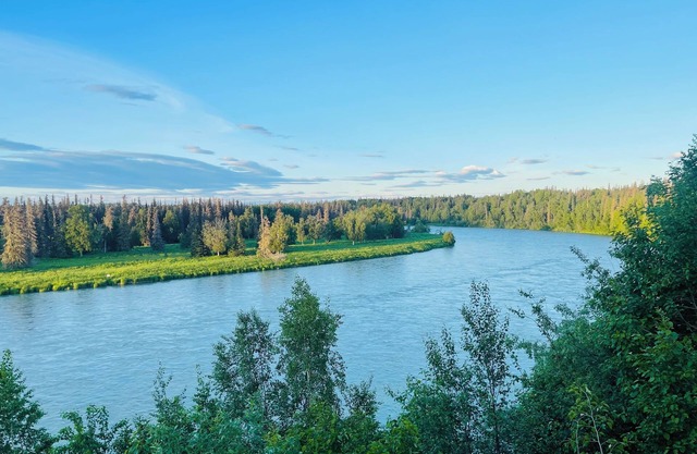 Fish the Kenai while staying at this 7300 sq. foot home on the river.