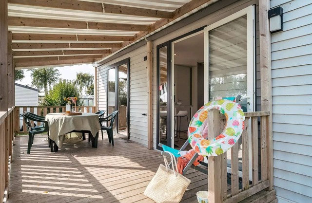 Flower Camping Jardins de Kergal * - Mobile home 2Ch Comfort - TV 4 to 5 people - 4 pers. included in the tariff